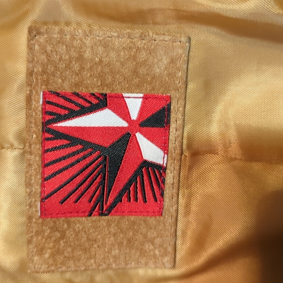 Leather fringe jacket women's extra large tan Western Bohemian XL - Picture 6 of 6